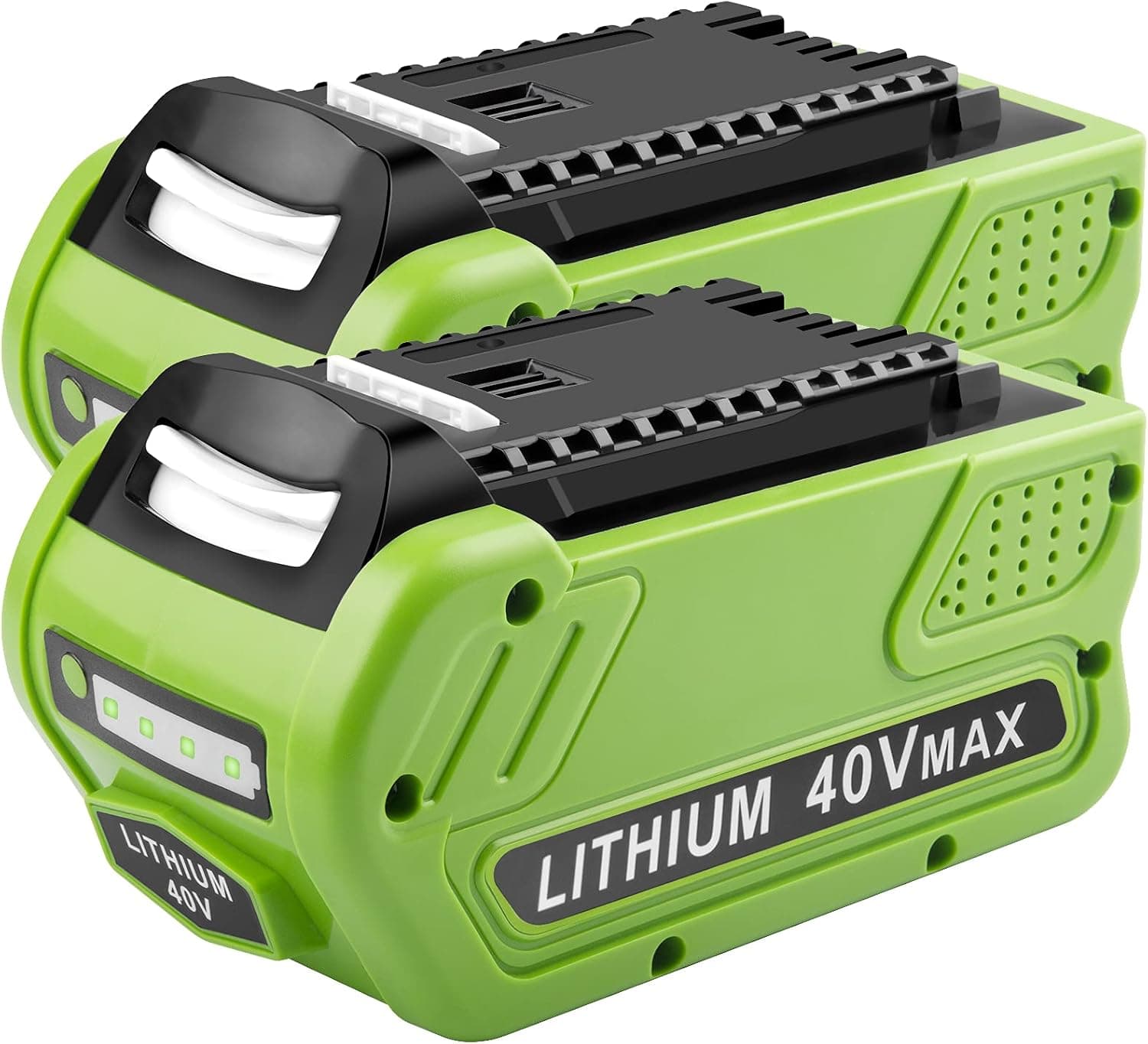 2 Pack - 40V 6.0Ah Lithium-Ion Battery Replacement for GreenWorks Tools