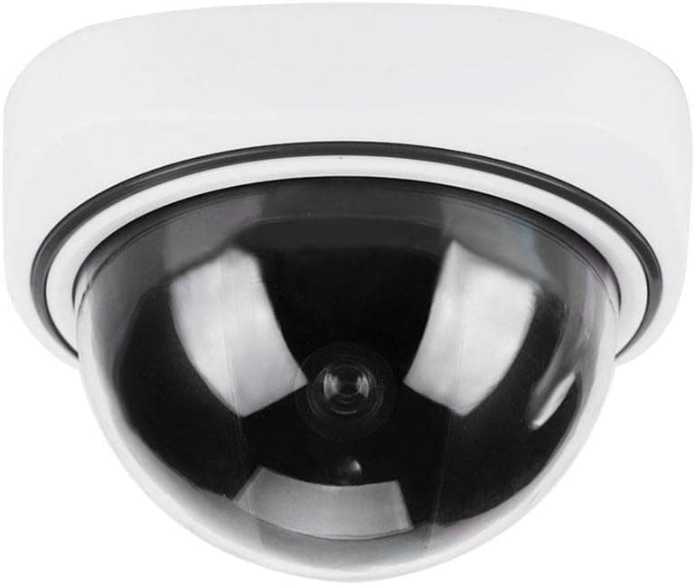 Outdoor Indoor Fake Camera, Wireless Home Security Dome Simulated Camera Video Dummy Surveillance Camera, for Homes & Business