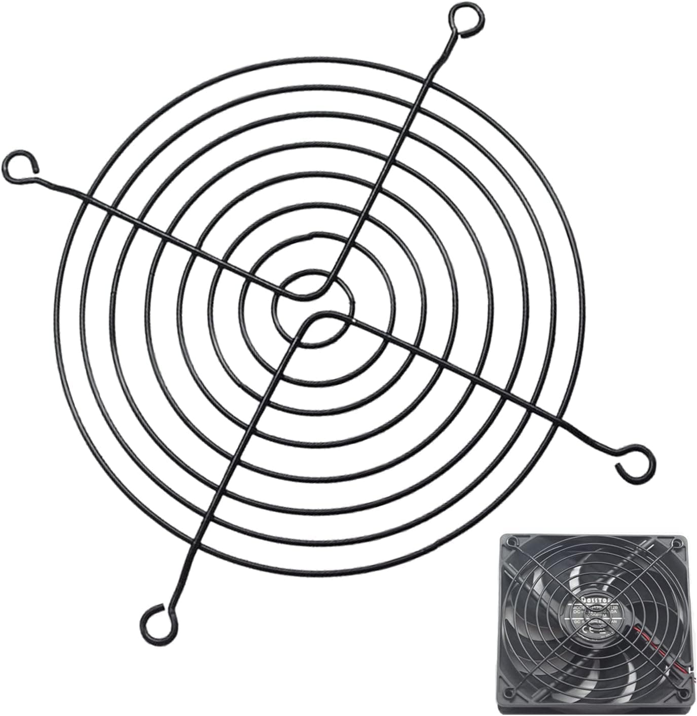 TBWHL 5PCS 120mm Wire Black Fan Grill Guard for Axial Brushless Fan (120mm)