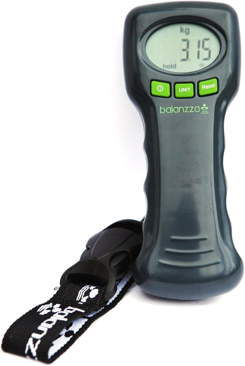 Balanzza Ergonomic and Digital Luggage Scale, 5 Years, Up To 44 Kilogram/100 Lbs