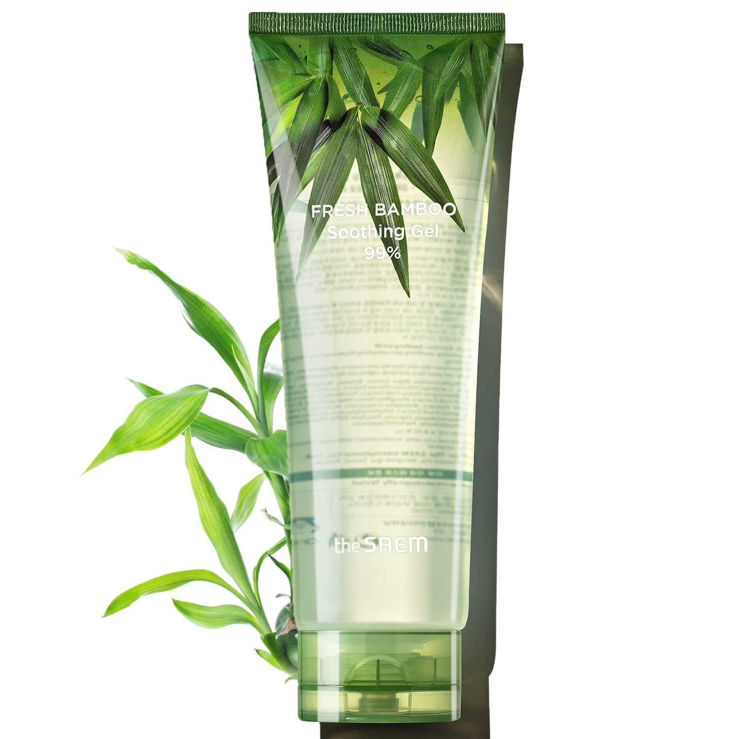 [the SAEM] Fresh Bamboo Soothing Gel 99% 8.45 fl. oz. (250ml) - Moisturizing & Soothing Gel for Face & Body & Hair, Skin Cooling & Calming