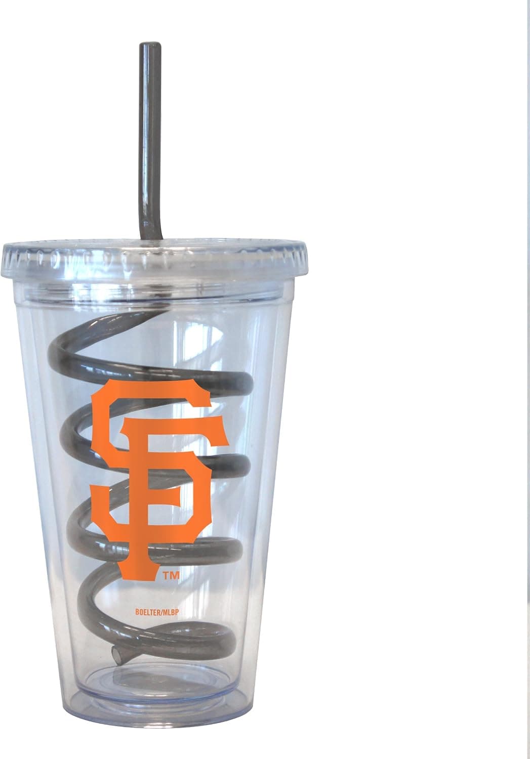 Boelter Brands MLB San Francisco Giants Swirl Straw Tumbler, 16-Ounce