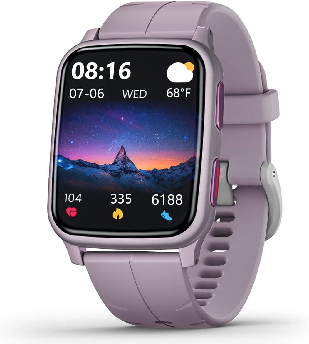 MorePro Smart Watch, Fitness Tracker with Blood Oxygen Heart Rate Monitor,1.69'' Touch Screen Blood Pressure Watches with 20 Sports Modes, IP68 Waterproof Pedometer for Men Women Android Compatible