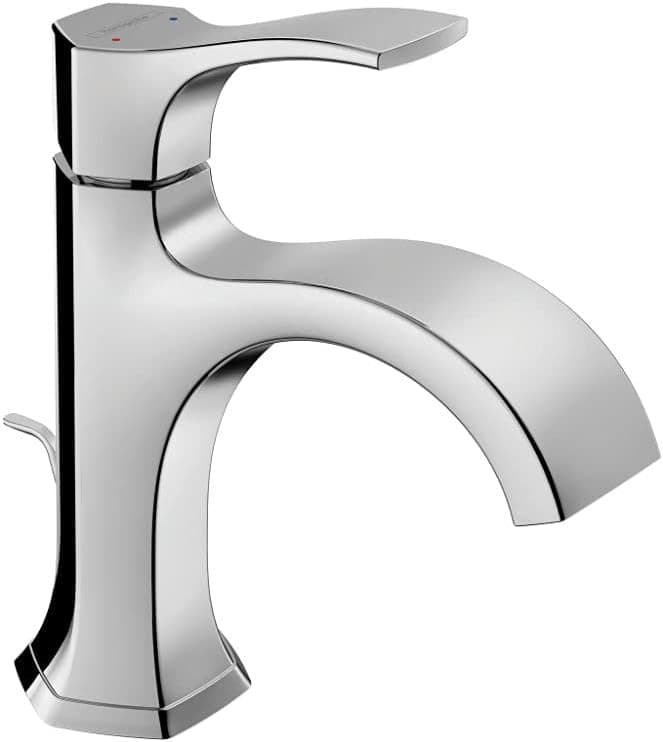 hansgrohe Locarno Transitional Ribbon Spray 1-Handle 1 8-inch Tall Bathroom Sink Faucet in Chrome, 04810000