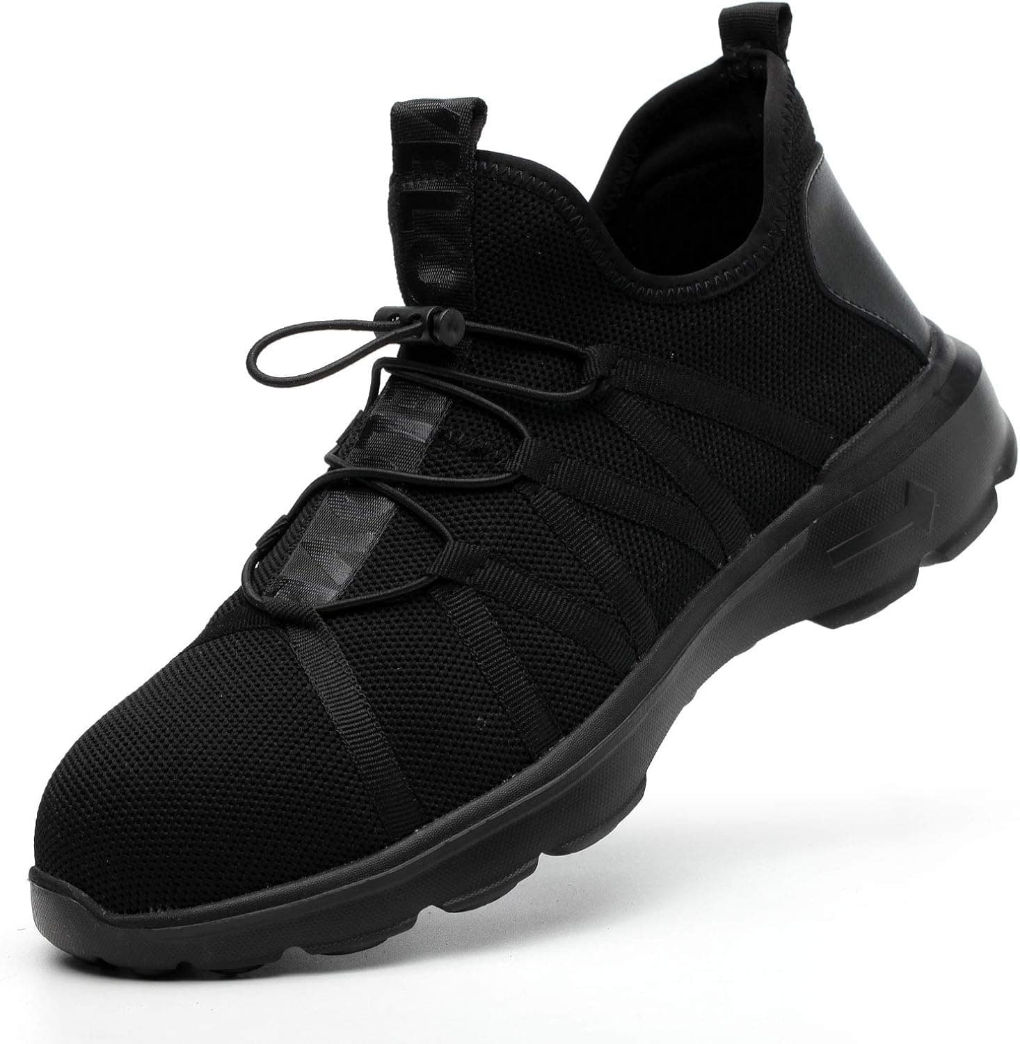 JACKSHIBO Mens Work Safety Shoes, Breathable Outdoor Steel Toe Footwear Industrial and Construction Shoes,Hiking Shoes