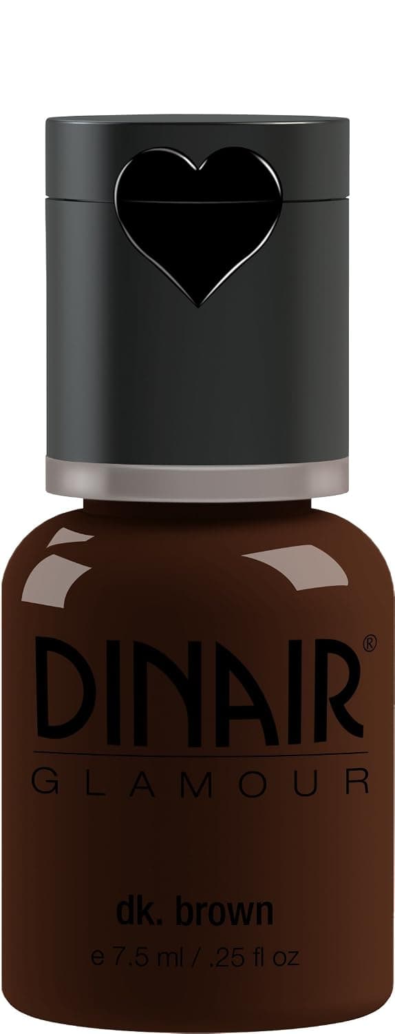 Dinair Airbrush Makeup Foundation | Dark Brown | GLAMOUR: Natural, Light coverage, Matte 1/4oz