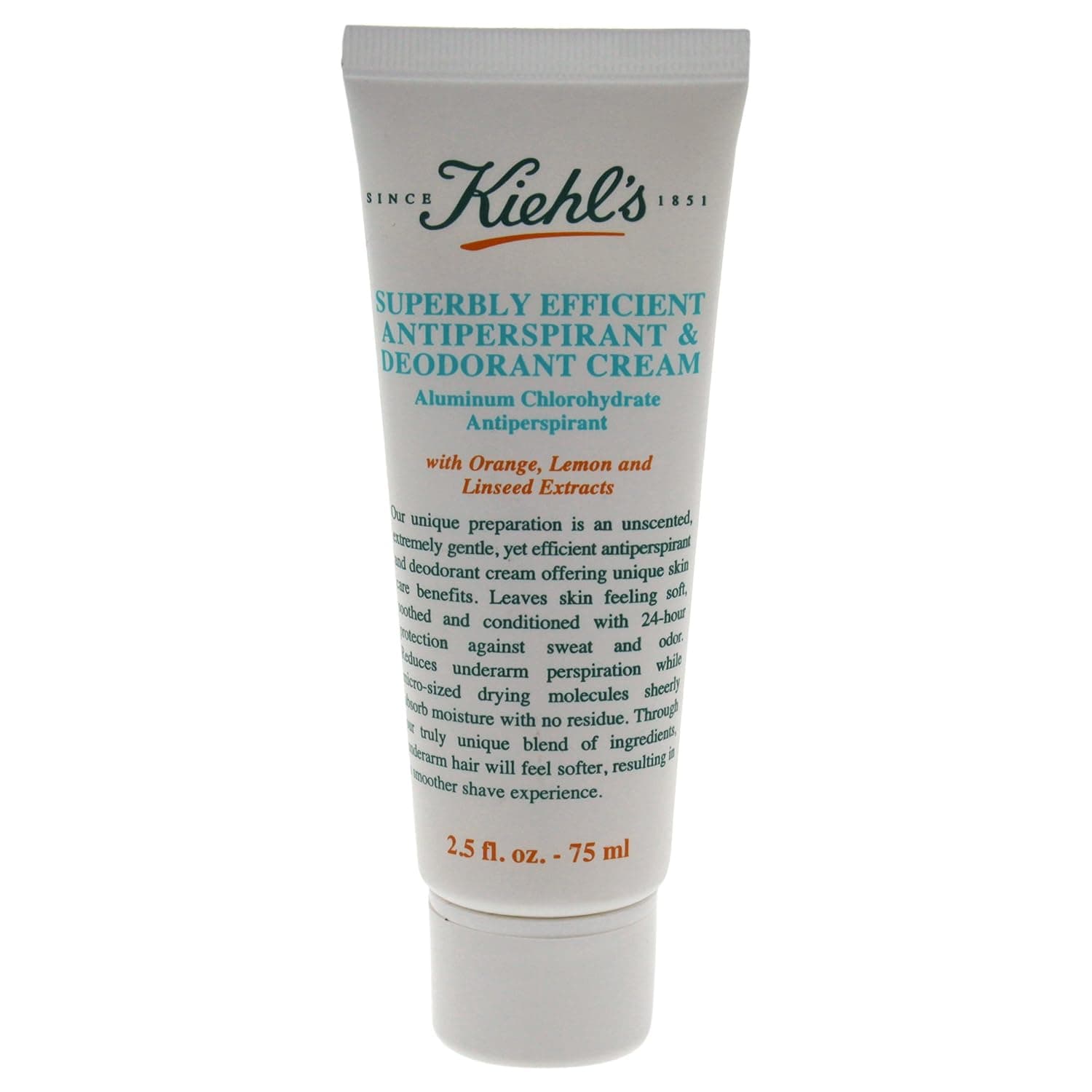 Kiehl's Superbly Efficient Antiperspirant & Deodorant Cream, 2.5 Ounce