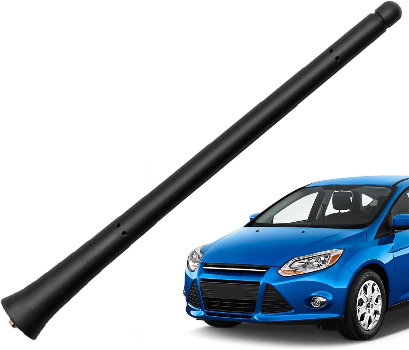 KSaAuto Antenna for Ford Mustang Convertible 2015 2016 2017 2018 2019 2020, 8 Inch Antenna Internal Copper Coil for Optimized Car Radio FM/AM Reception