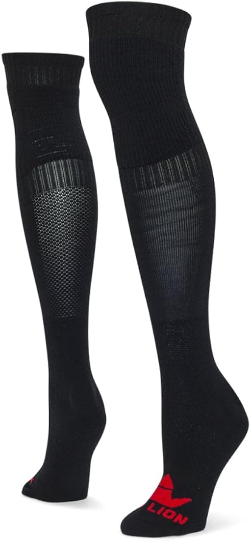 Red Lion Goalie over the Knee Socks ( Black - Medium )