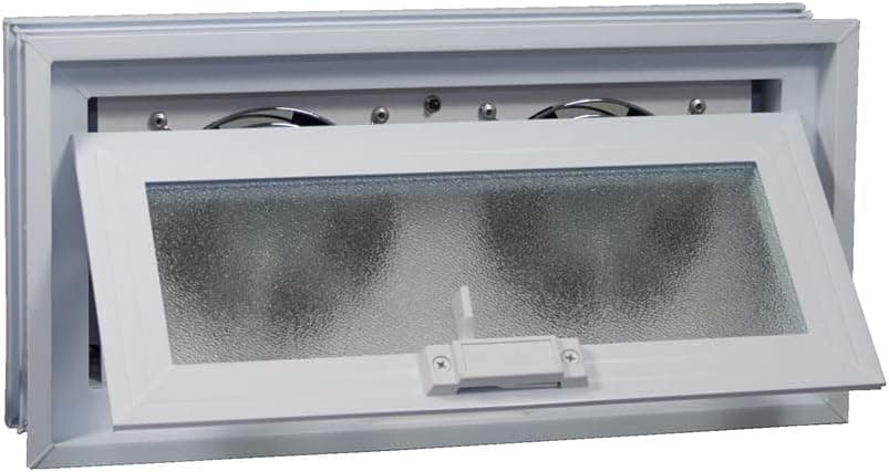 Crawl Space Power Vent - for 16"W x 8"H Foundation Openings