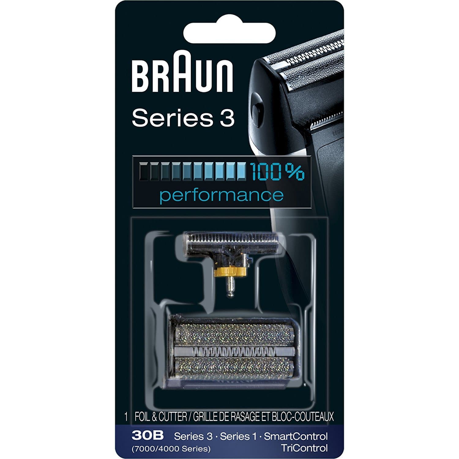 Braun Series 3 30B Foil & Cutter Replacement Head, Compatible with 7000/4000 range of shavers; and Previous Generation Series 3