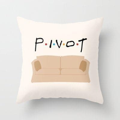 GETTOGET Decorative Arts Pivot - Friends Tribute Comfortable Pillowcase 20x20 in