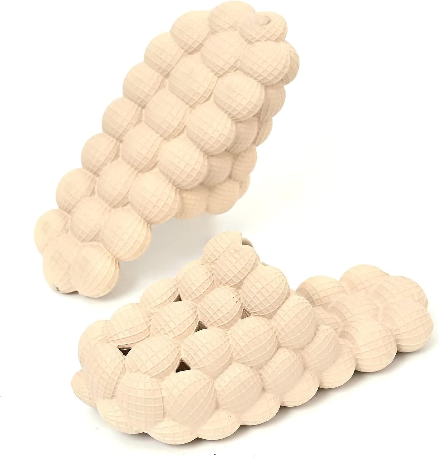 Massage Slippers Bubble Slides for Women Men, Eohsnem Soft Cloud Stress Relief House Slides,Funny Anti-Slip Gym Spa Shower Slippers Funny Lychee Bedroom Water Slides Slippers for Indoor Outdoor Casual Slippers