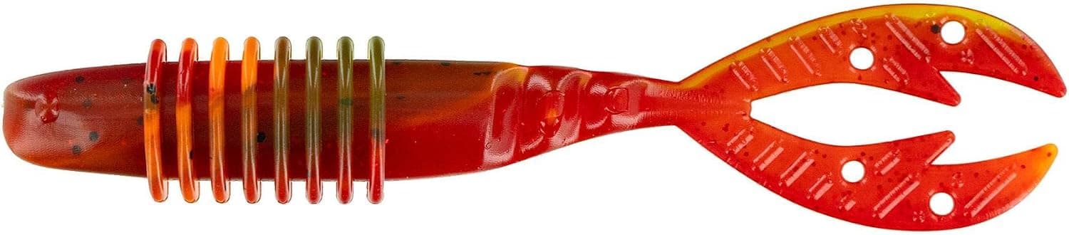 Big Bite Baits 425KMSW-10 4.25" Kamikaze Swimon Green Pumpkin Flamethrower