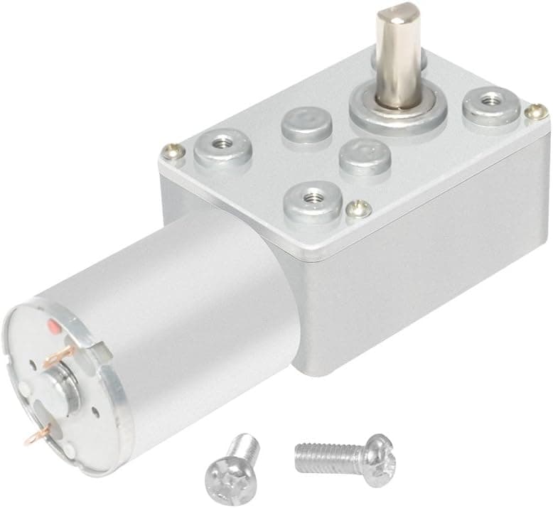 AZSSMUK DC Gear Motor 12V 24 RPM High Torque Little Geared Motor