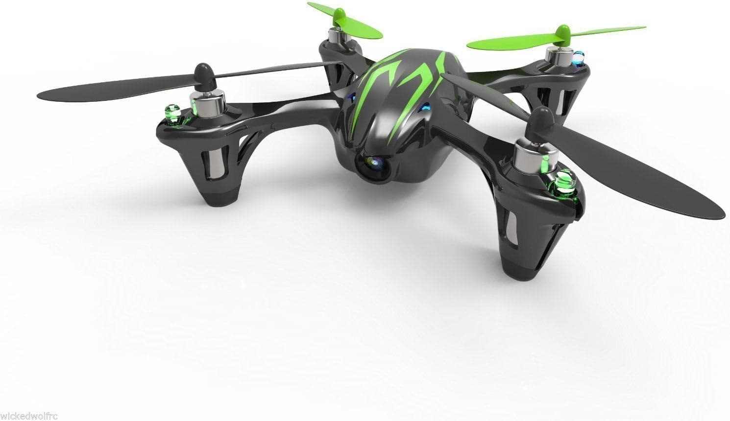 Hubsan H107C HD 61170-02 4 Channel 2.4GHz RC Quad Copter with HD Camera (Green/Black)