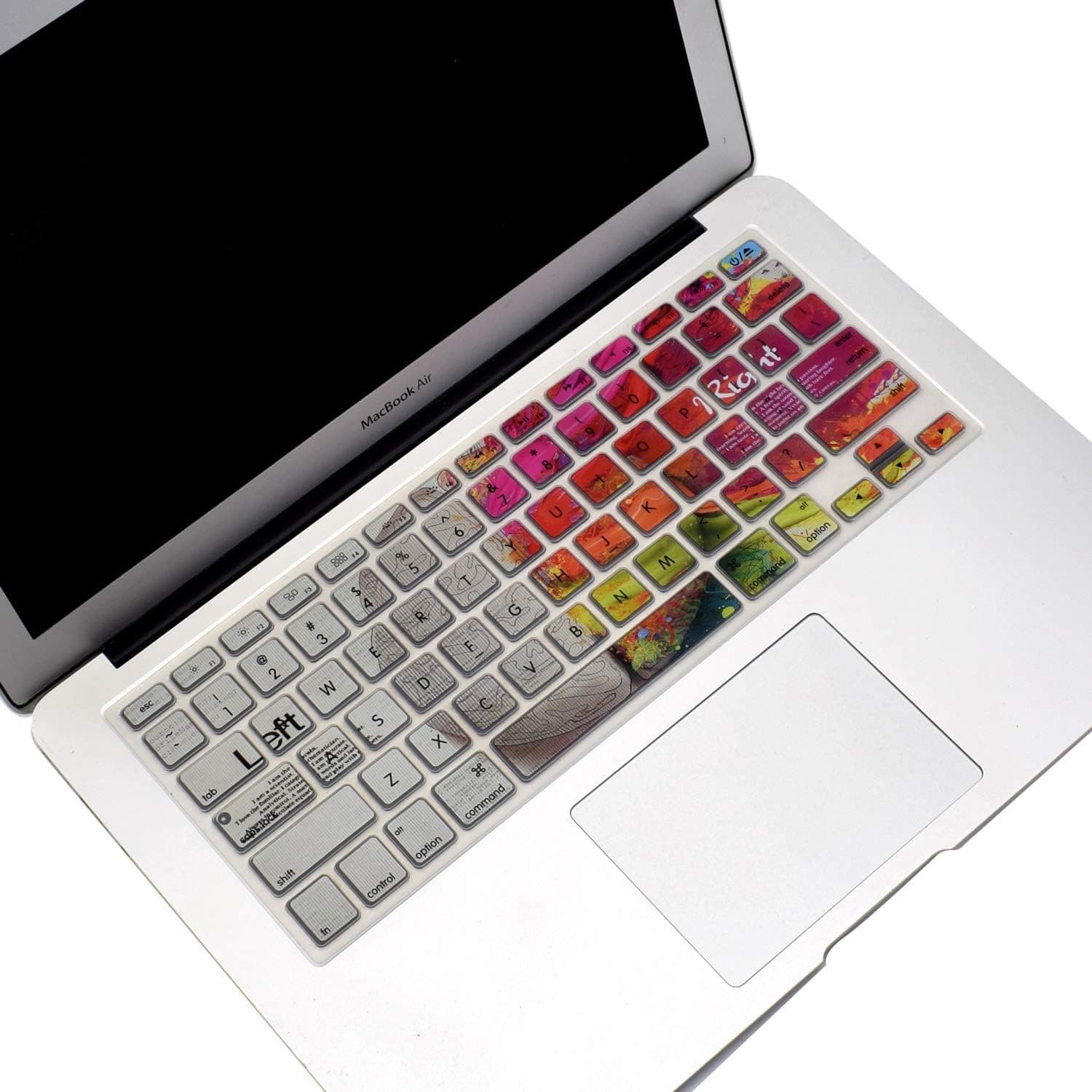 Funut Silicone MacBook Keyboard Cover for MacBook Air 13 Inch (A1466 / A1369, Release 2010-2017) & MacBook Pro 13/15 Inch(with or w/Out Retina Display, 2015 or Older Version) Left & Right Brain