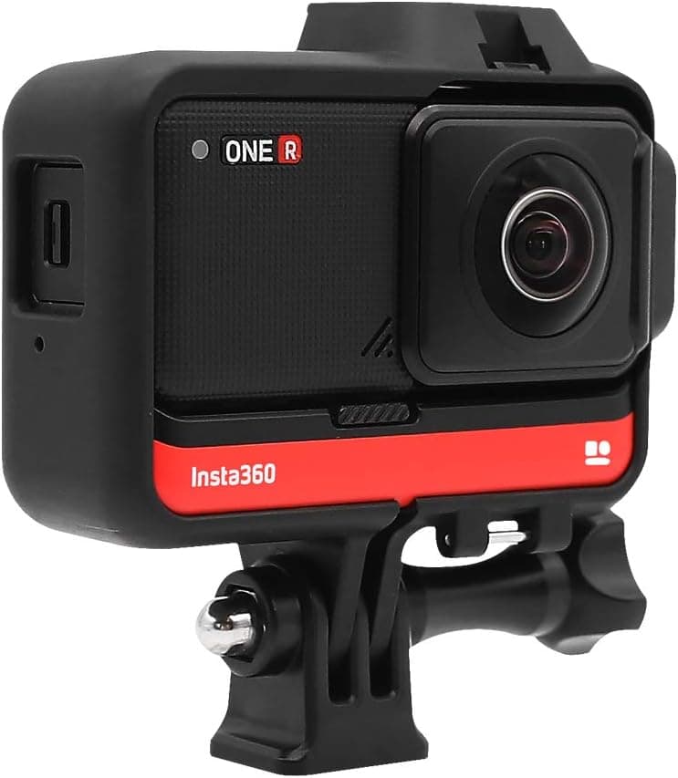 Protective Case Frame Housing Protective Frame with Cold Shoe Adapter Compatible with Insta360 ONE R Mounting Bracket