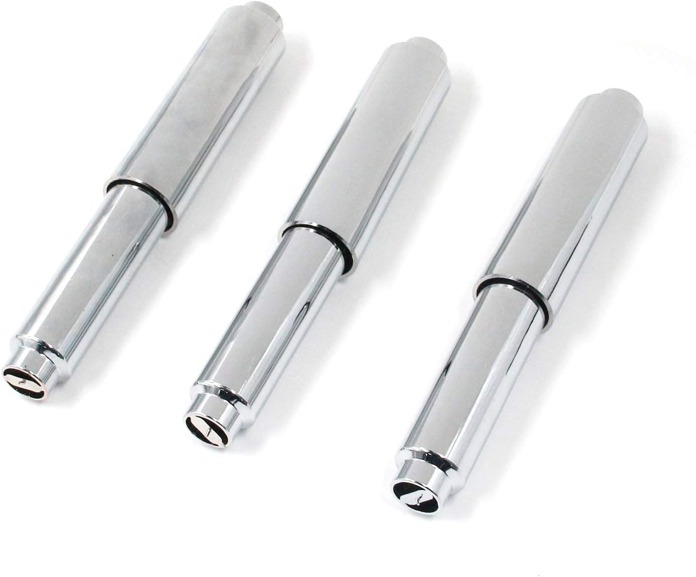 MY MIRONEY 6.3" Toilet Paper Holder Roller Retractable Toilet Paper Roller Spring Loaded Tissue Holder Replacement Pack of 3