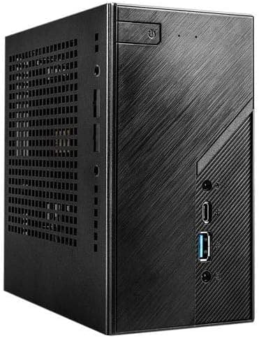 ASRock Intel Socket LGA1200 Intel H470 Black Mini/Booksize Barebone System Model DESKMINI H470W