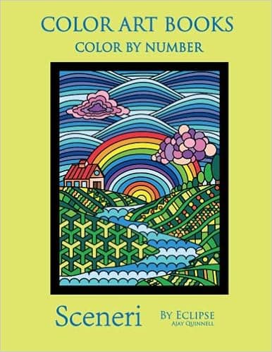Sceneri - Color by Number book : Superior paper edition