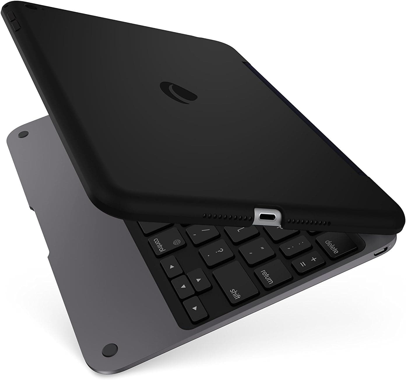 Incipio ClamCase Pro for iPad Mini 4, ClamCase Pro Bluetooth Keyboard [100 Hour Playtime] for iPad Mini 4 - Black/Smoke