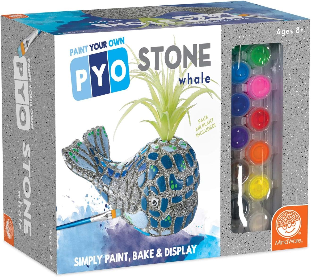 MindWare Paint Your Own Stone: Whale with Airplant spout