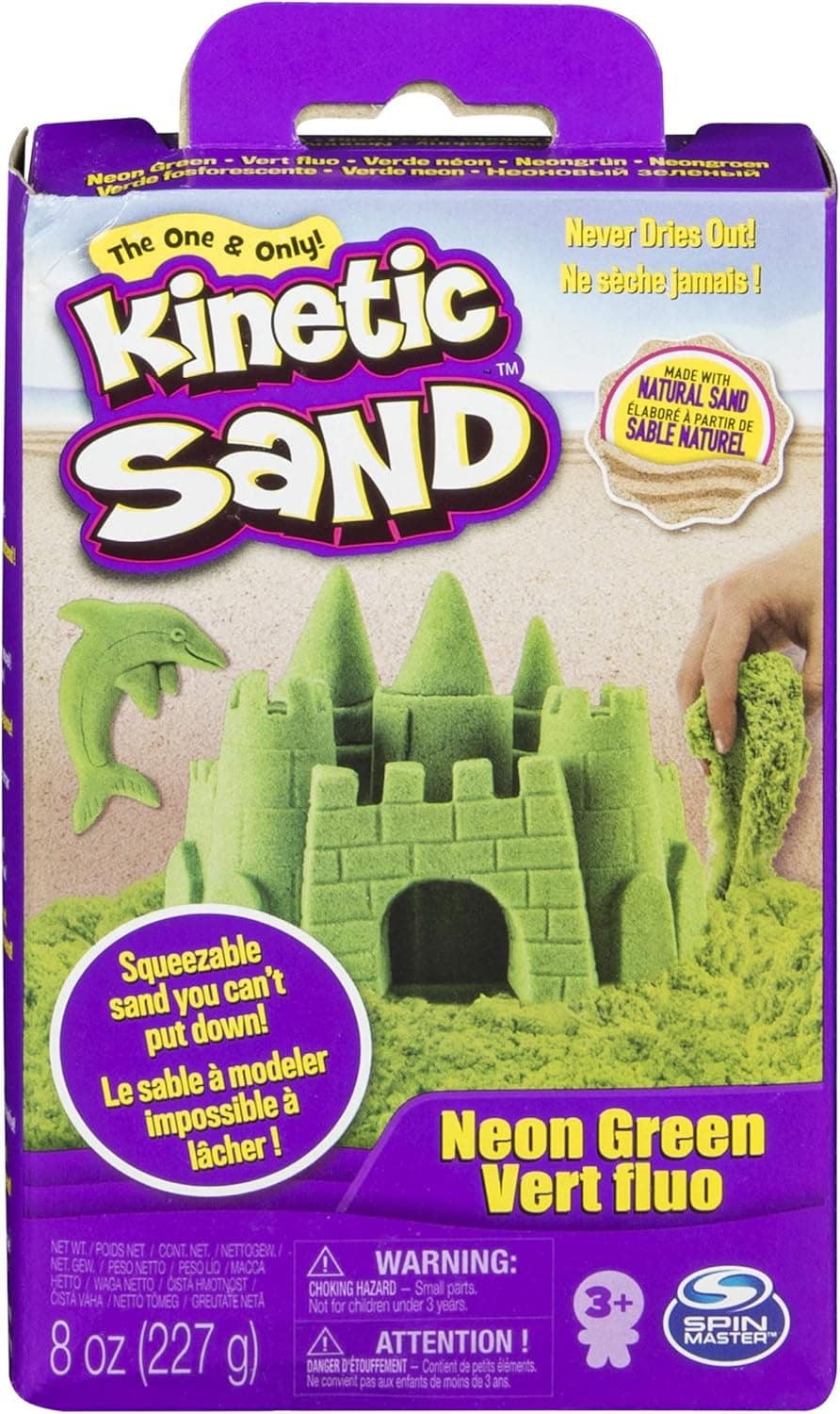 Kinetic Sand Spinmaster Modelling Sand Base Pack, 227 g, 227 gr Green