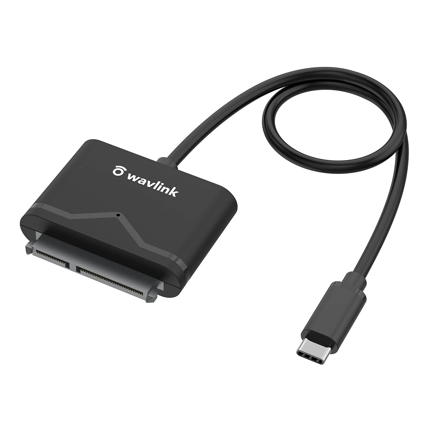 WAVLINK USB C to SATA Adapter Cable, External SATA III Hard Drive Connector for 2.5'' SSD/HDD & 3.5" HDD Data Transfer, Support UASP, Trim and S.M.A.R.T. with 3 mins Auto-Sleep, Max 18TB