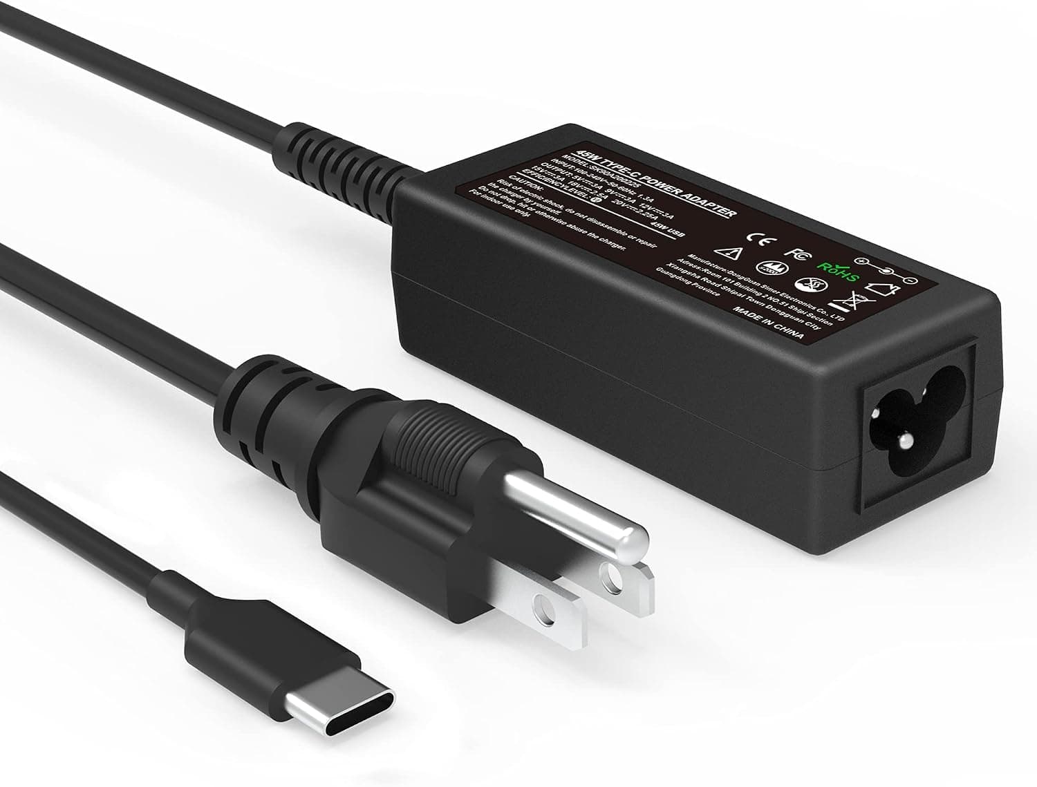 45W Chromebook Charger Fit for HP Chromebook Type C USB-C Series Laptop