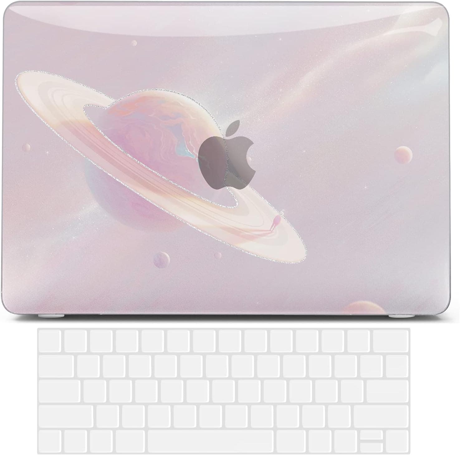 AKIT Compatible with Macbook Air 13 Inch Case 2020 2021 2019 2018 Release A2337 M1 A2179 A1932 Touch ID & Retina, Matte Clear MacBook Air Case Laptop Plastic Hard Shell+Keyboard Cover+Screen Protector