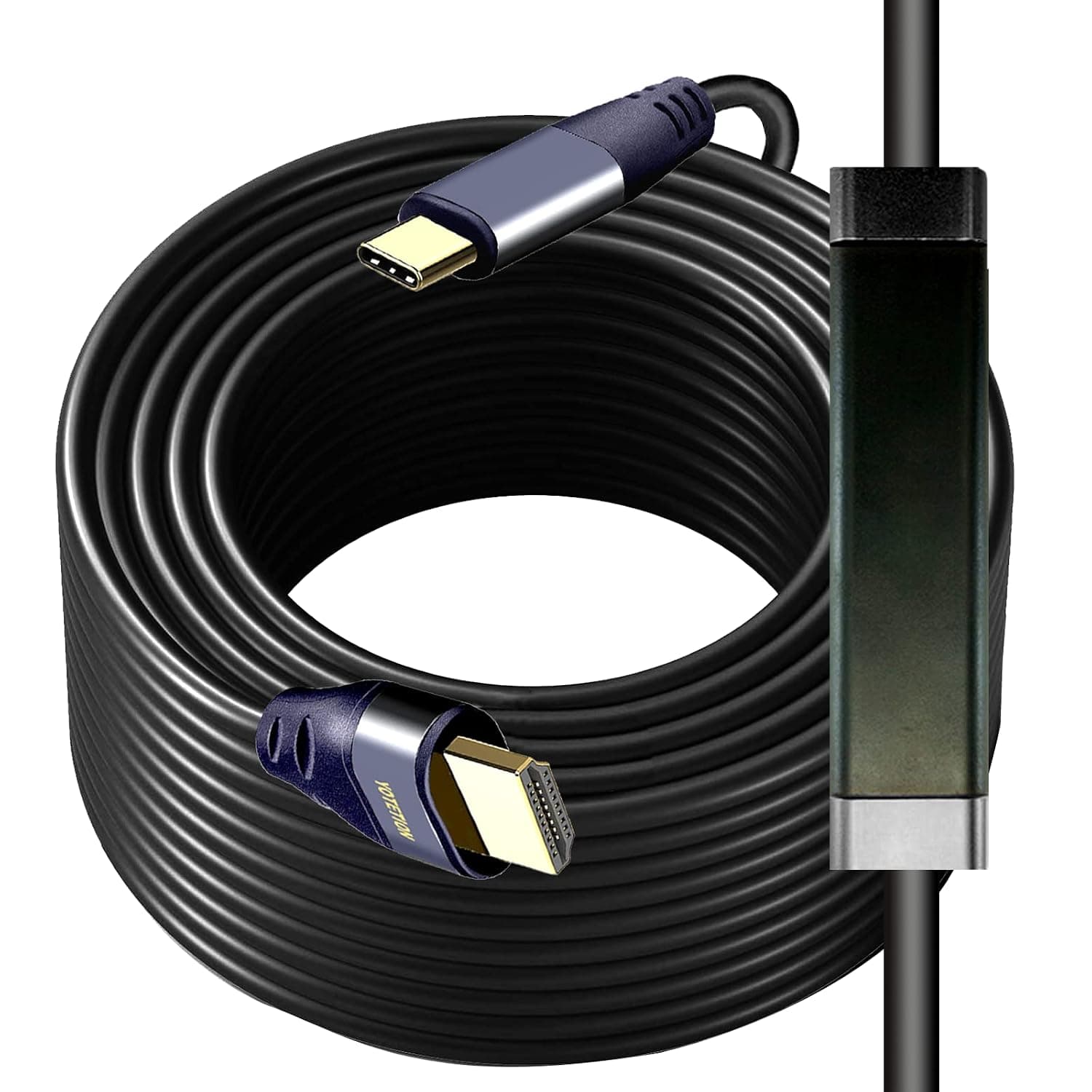 USB C to HDMI Cable 30FT with IC, 4K@60HZ Type-C to HDMI for MacBook Pro/Air, iMac, Galaxy S20 S10 S9 S8, Surface, Dell, HP, MacBook Pro, MacBook Air, iPad Pro, Pixelbook, XPS, Galaxy, and More
