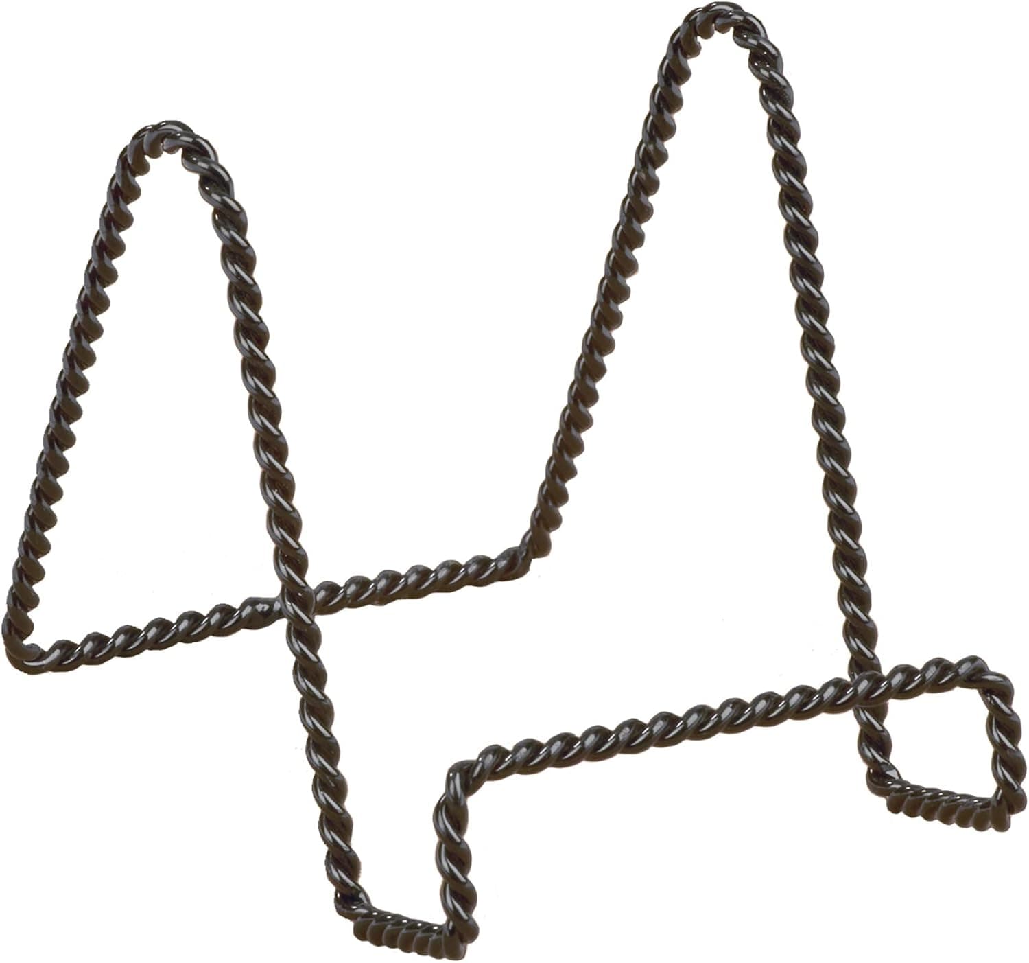 TRIPAR 4" Twisted Black Wire Stand Plate Stand Holder Easel Display for Cookbooks, Picture Frames, & Plates
