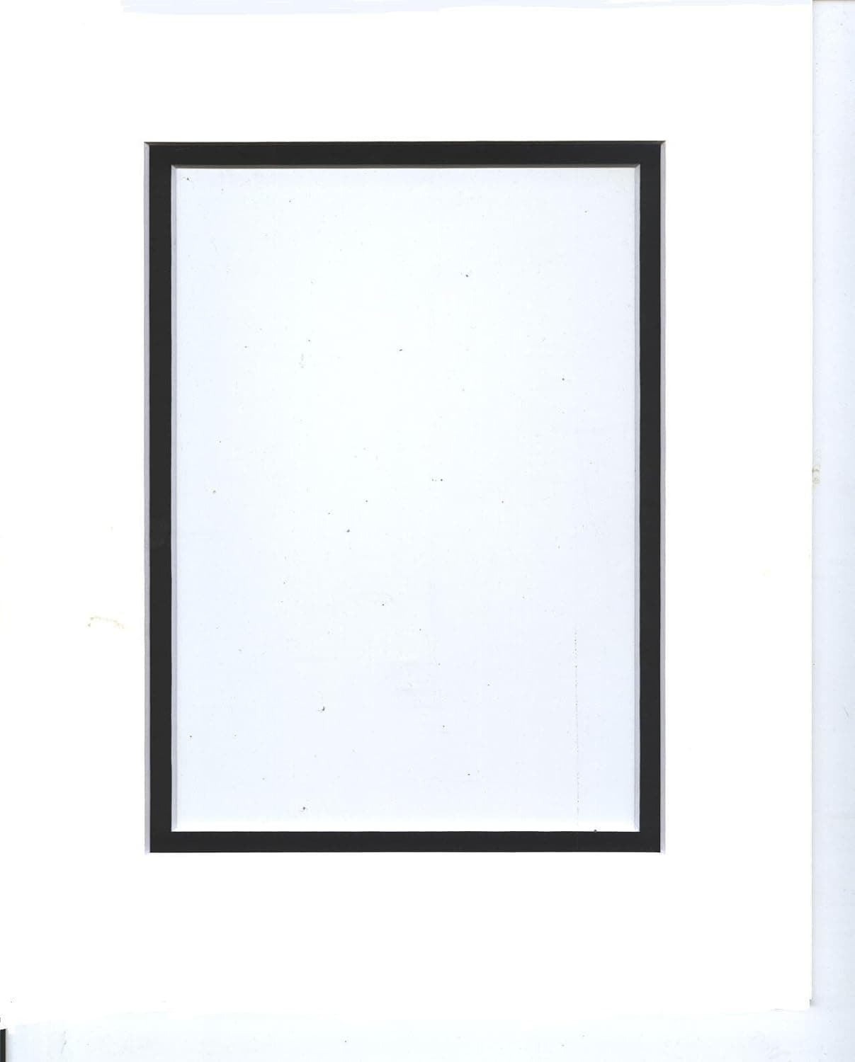 18x24 White & Black Double Picture Mats Bevel Cut for 12x18 Pictures
