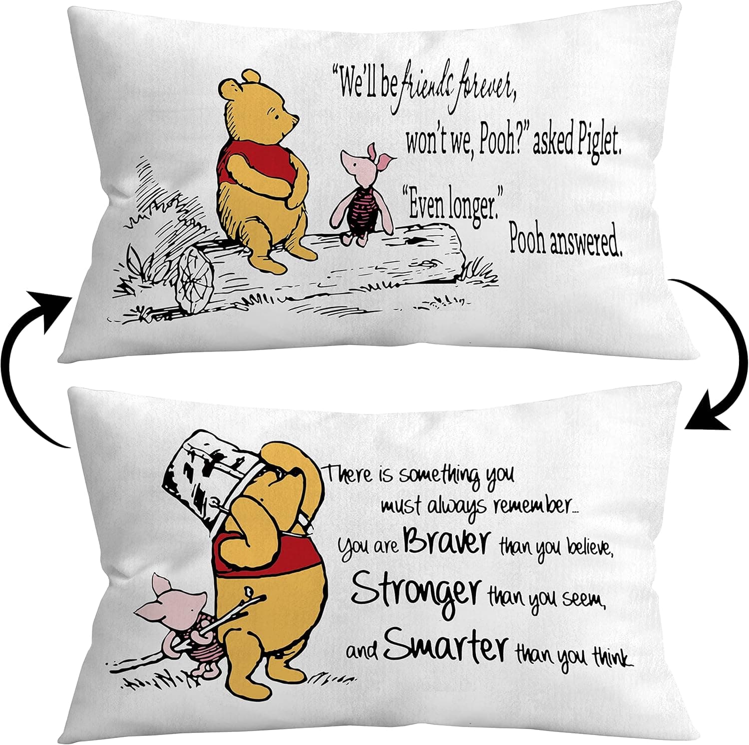 12x20 in Reversible Pillowcase in Funny Children Room Decorative Throw Pillow Cover Birthday Gifts for Children Room Couch Sofa Decor, Gifts for Children Daughter Son