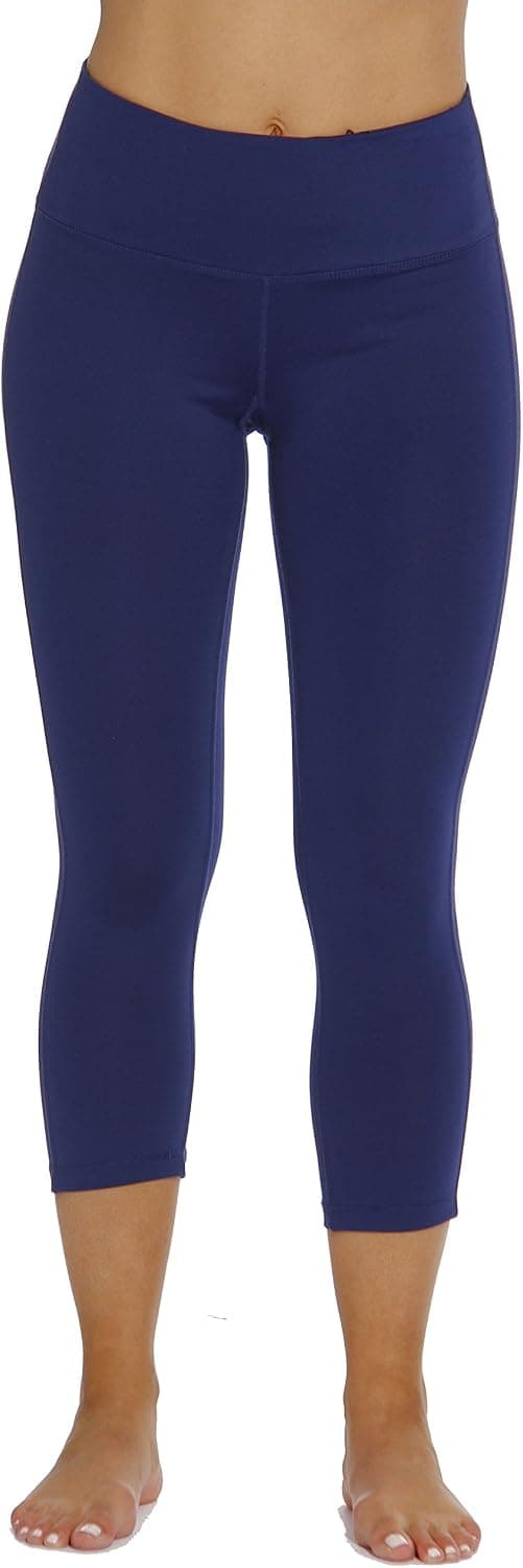 Just Love Capri Yoga Pants for Women with Hidden Waistband Pocket