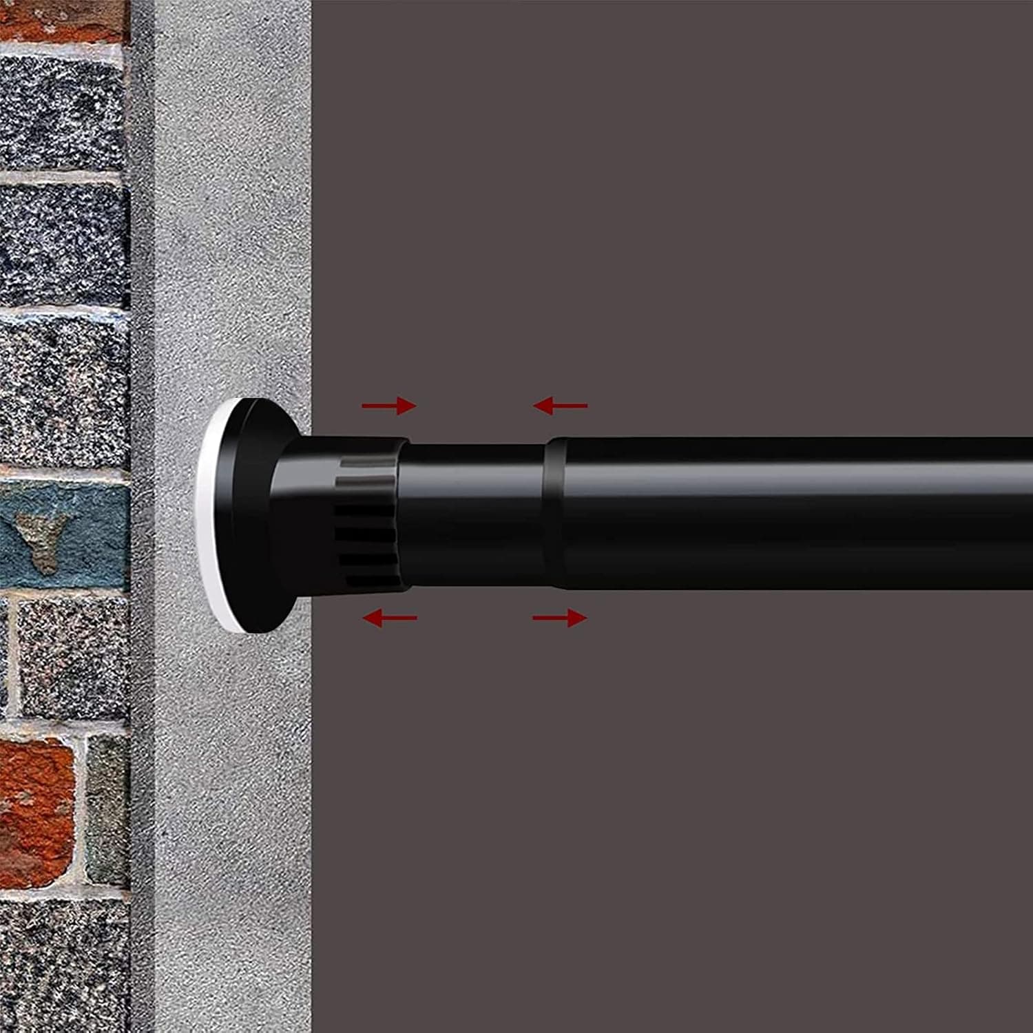 Heavy Duty Room Divider Tension Curtain Rod, 83-122" Room Divider Rod, Rust-Resistant,Non-Fall Down Curtain Rod,No Drilling Spring Tension Rods,Adjustable Spring Windows Curtain Rods