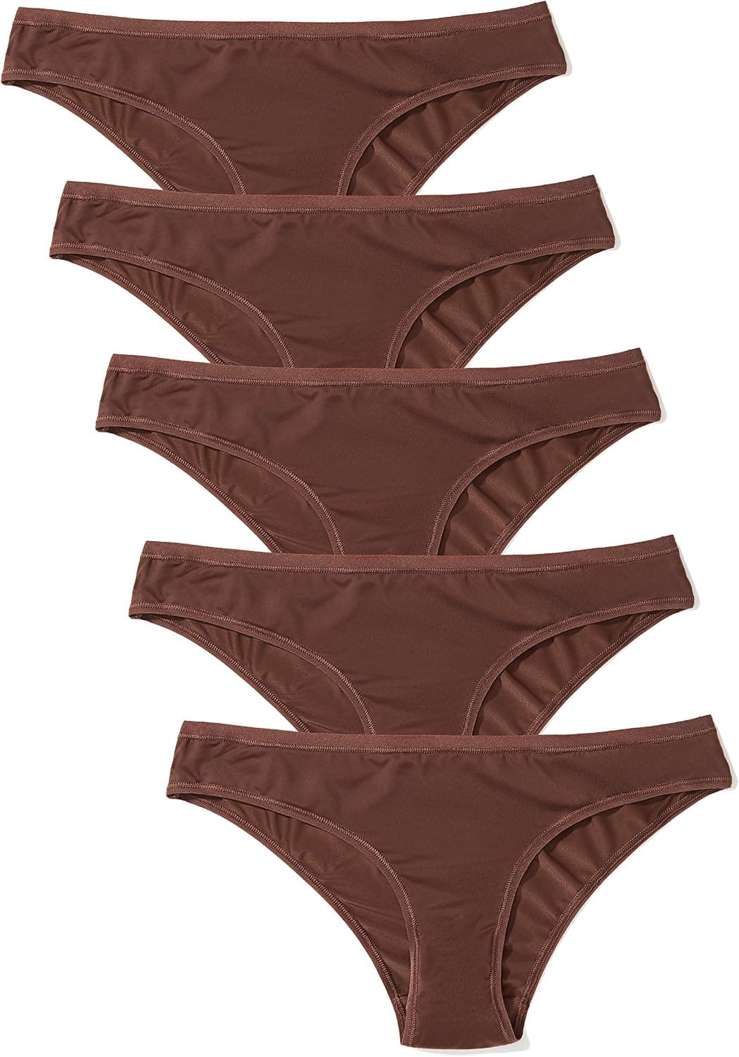 Iris & Lilly Women's Microfiber Brazilian, Multipacks