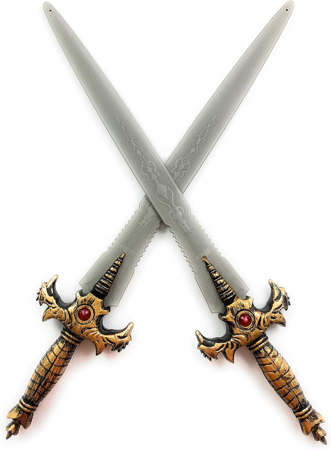 TukTek Kids First Set of 2 Pretend Toy Knight Swords for Boys & Girls
