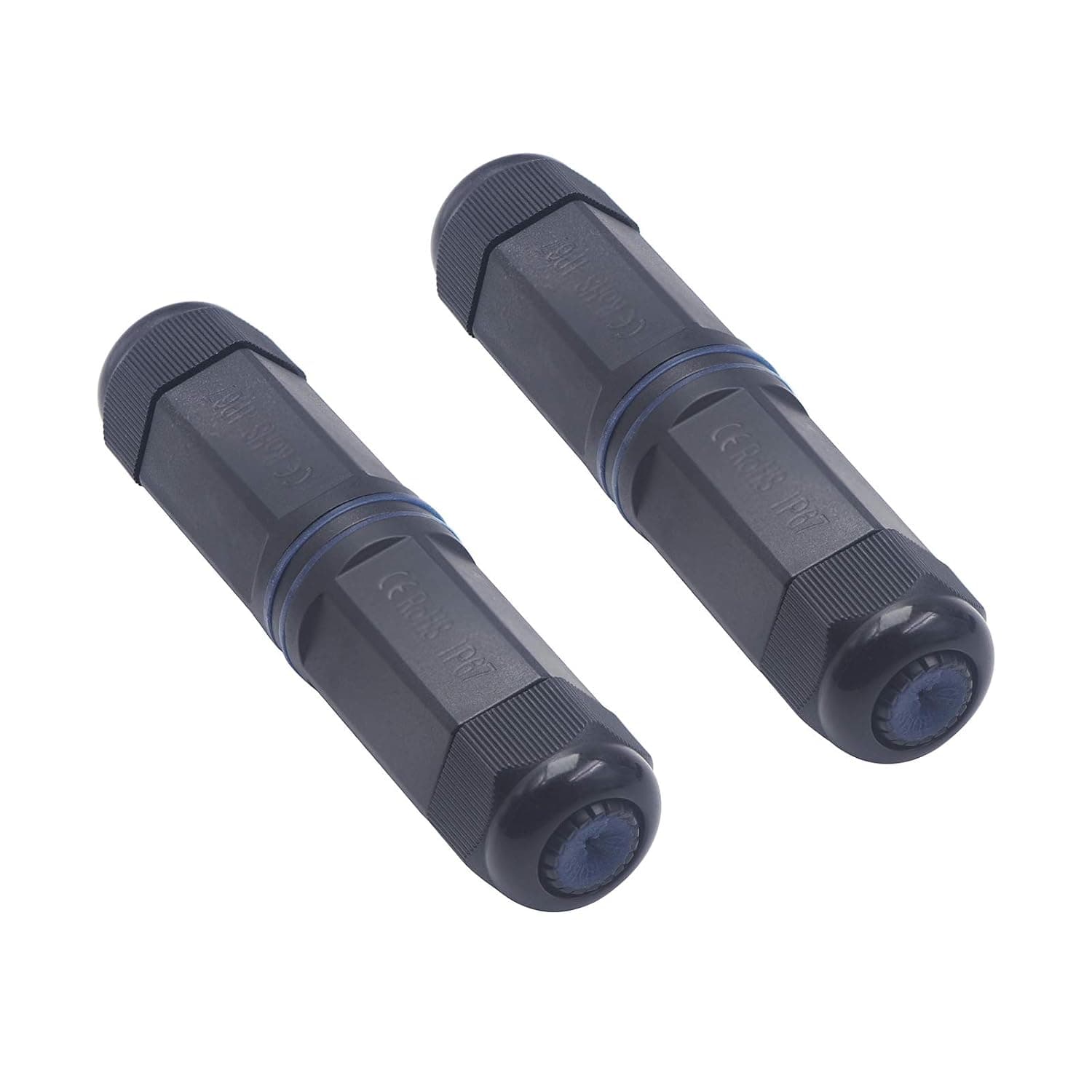 LEENUE Waterproof RJ45 Coupler IP67 CAT6 Waterproof RJ45 Connector POE Outdoor Ethernet Connector 2 Pack