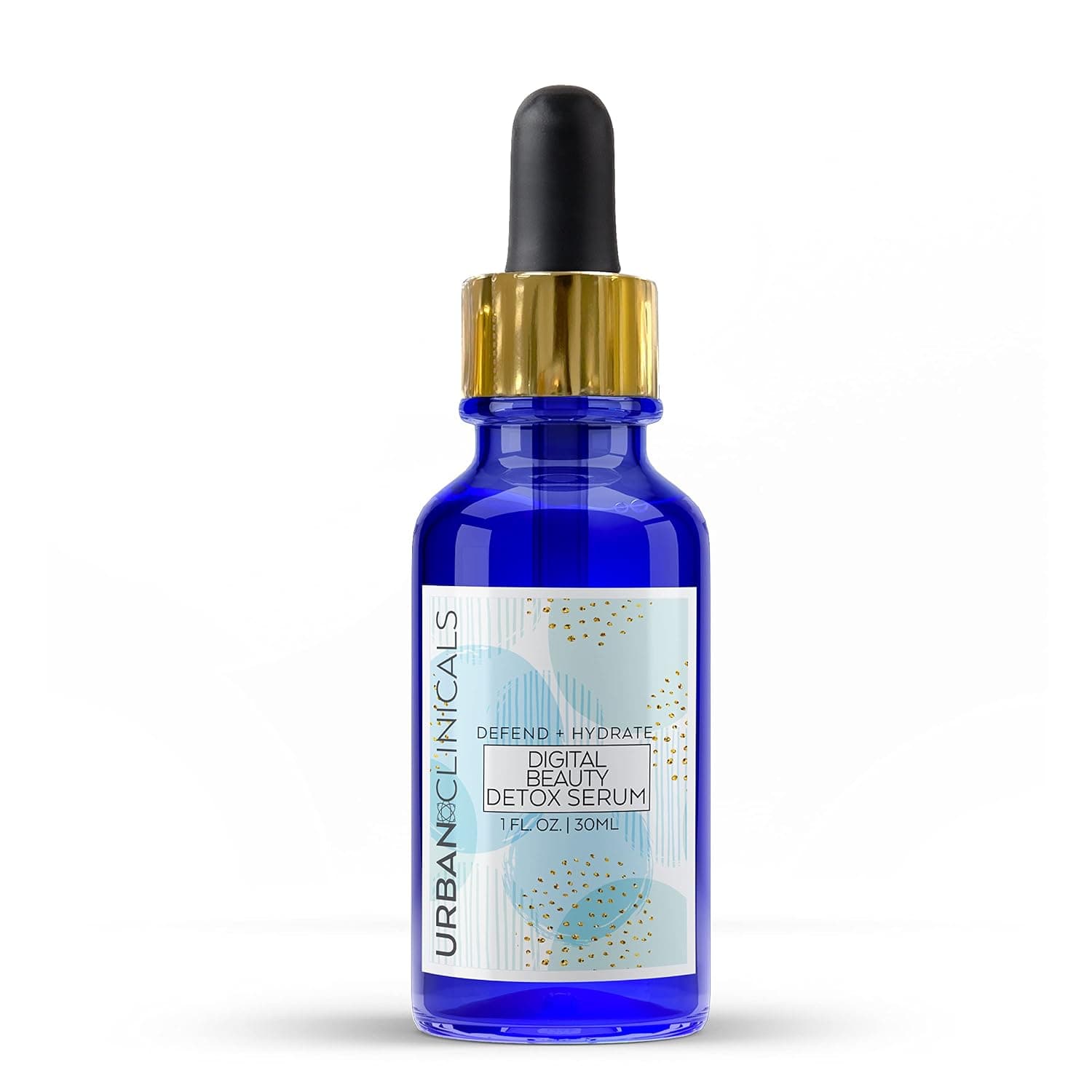 Urban Clinicals Digital Beauty Detox Facial Serum, Antioxidant, 360-Support Formula Serum with Biomimetic Peptide Complex and Probiotics to Protect and Shield Skin, 1 fl oz, Dropper Bottle