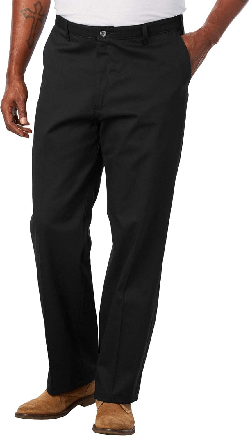 Lee Men's Comfort Waist Custom Relaxed Fit Flat Front Pant