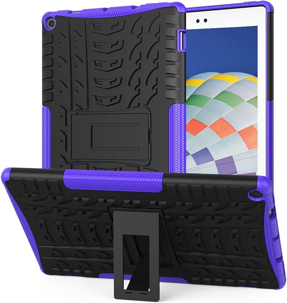ROISKIN Fit TabletFlRE 10 Case 10.1 inch Not for Huawei 10.1 inch Protective Case Cover with Kickstand,Purple