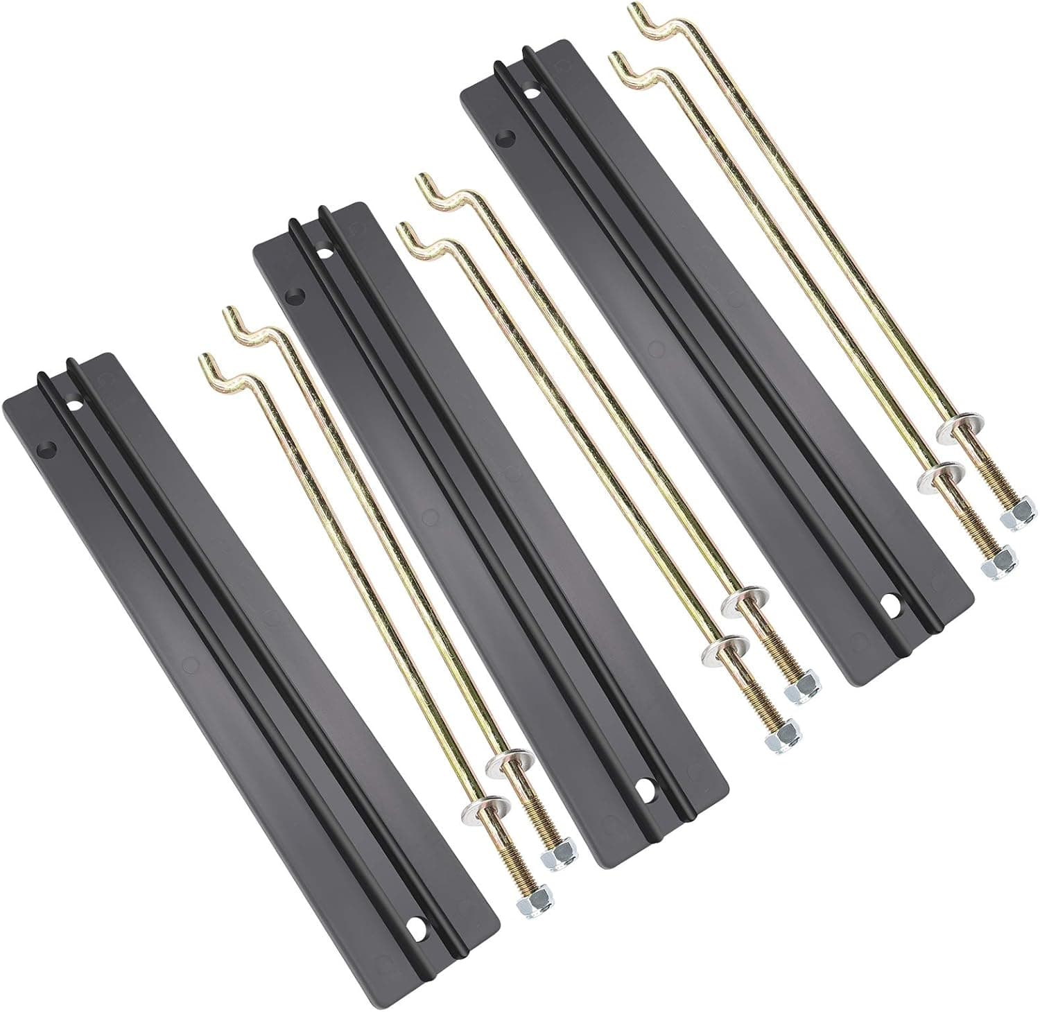 Drive-up Golf Cart Battery Hold Down Plate, Rods, Washers & Nuts,for Club Car DS and Carryall Electric 1998-2005
