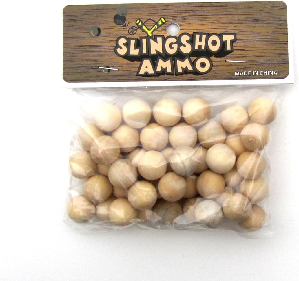 Treasure Gurus Bag of Wooden Pellets Slingshot Ammunition