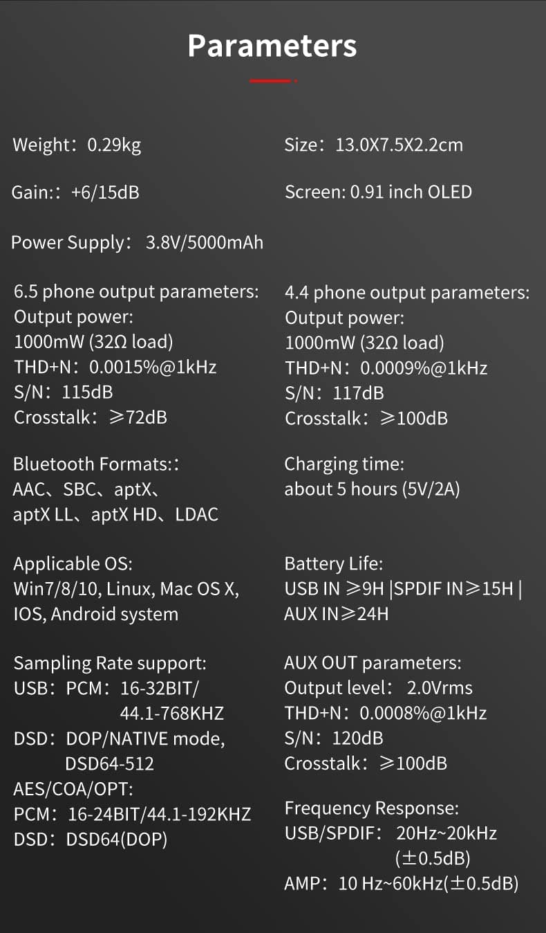 XDUOO XD05 BAL Dual ES9038 DSD512 PCM32Bit/768KHz USB Balanced DAC Decoder Bluetooth 5.0 APTX LDAC AMP Headphone Amplifier