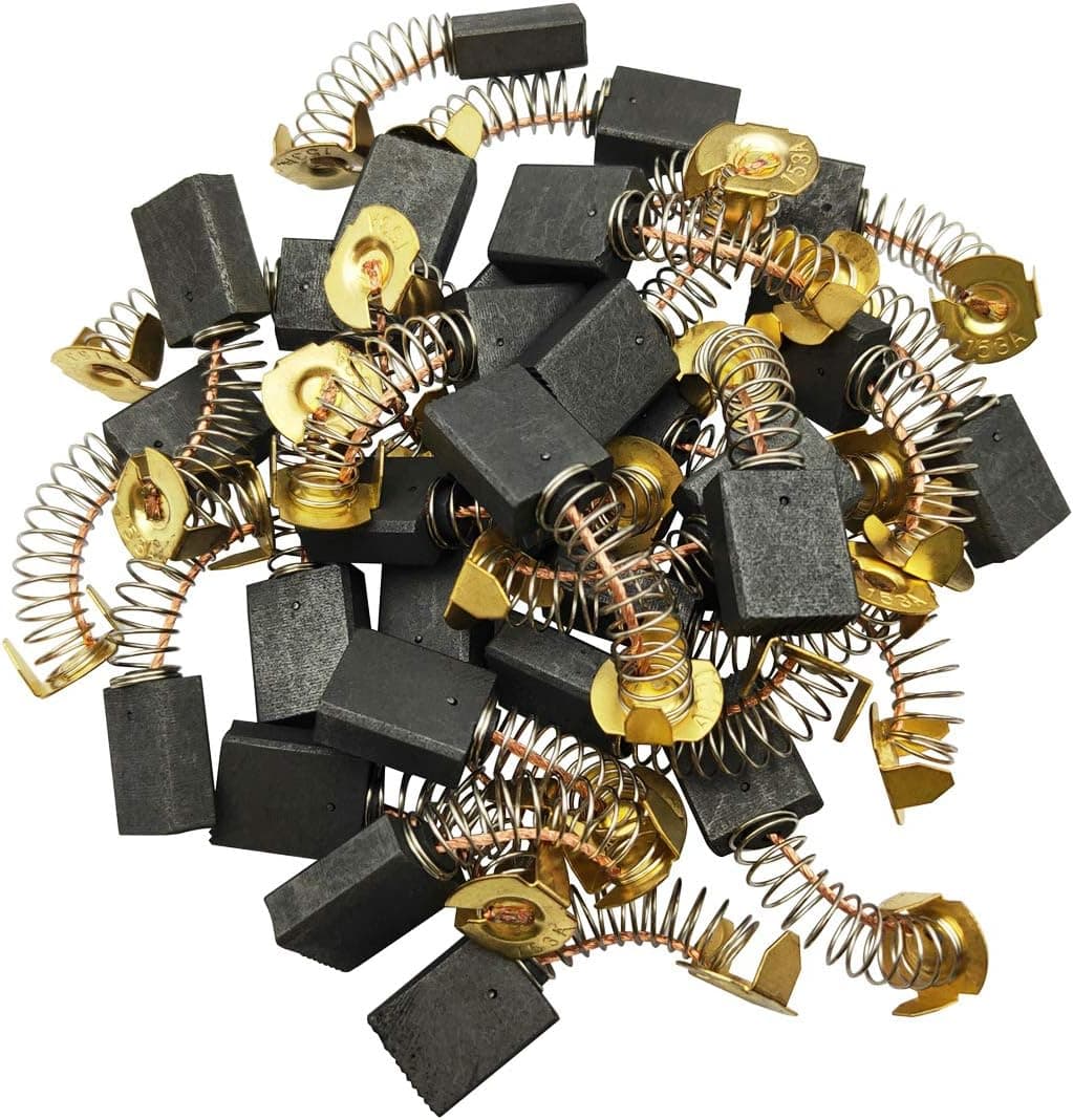 Sipery 30Pcs Motor Carbon Brush 6.5x13.5x16.5mm Angle Grinder Carbon Brushes 153A Replacement Generic Electric Motor Power Tool Part