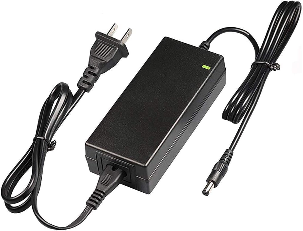 Jucuwe 42V 2A DC Power Adapter for 36V Lithium Li-ion Bike Battery Pack 5.5mm, 2.1mm Diameter Plug