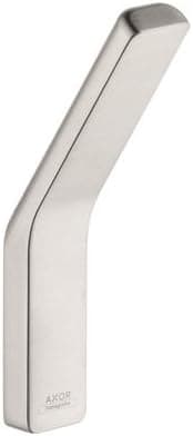 AXOR Hook Premium 1-inch Modern Towel Holder in Brushed Nickel, 42801820