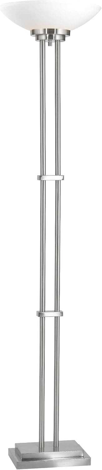 Kenroy Home 32122BS Halstead Torchiere, 72" x 16" x 16", Brushed Steel